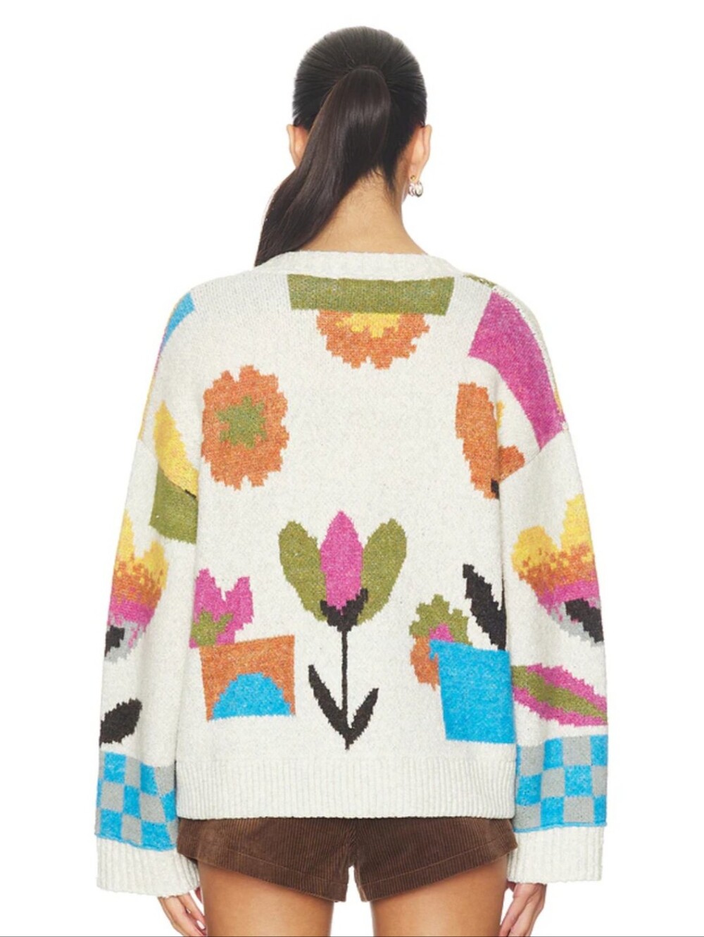 🌷🌷NEW FREE PEOPLE Tulip Whirl Cardigan Large RARE FIND - Picture 2 of 3